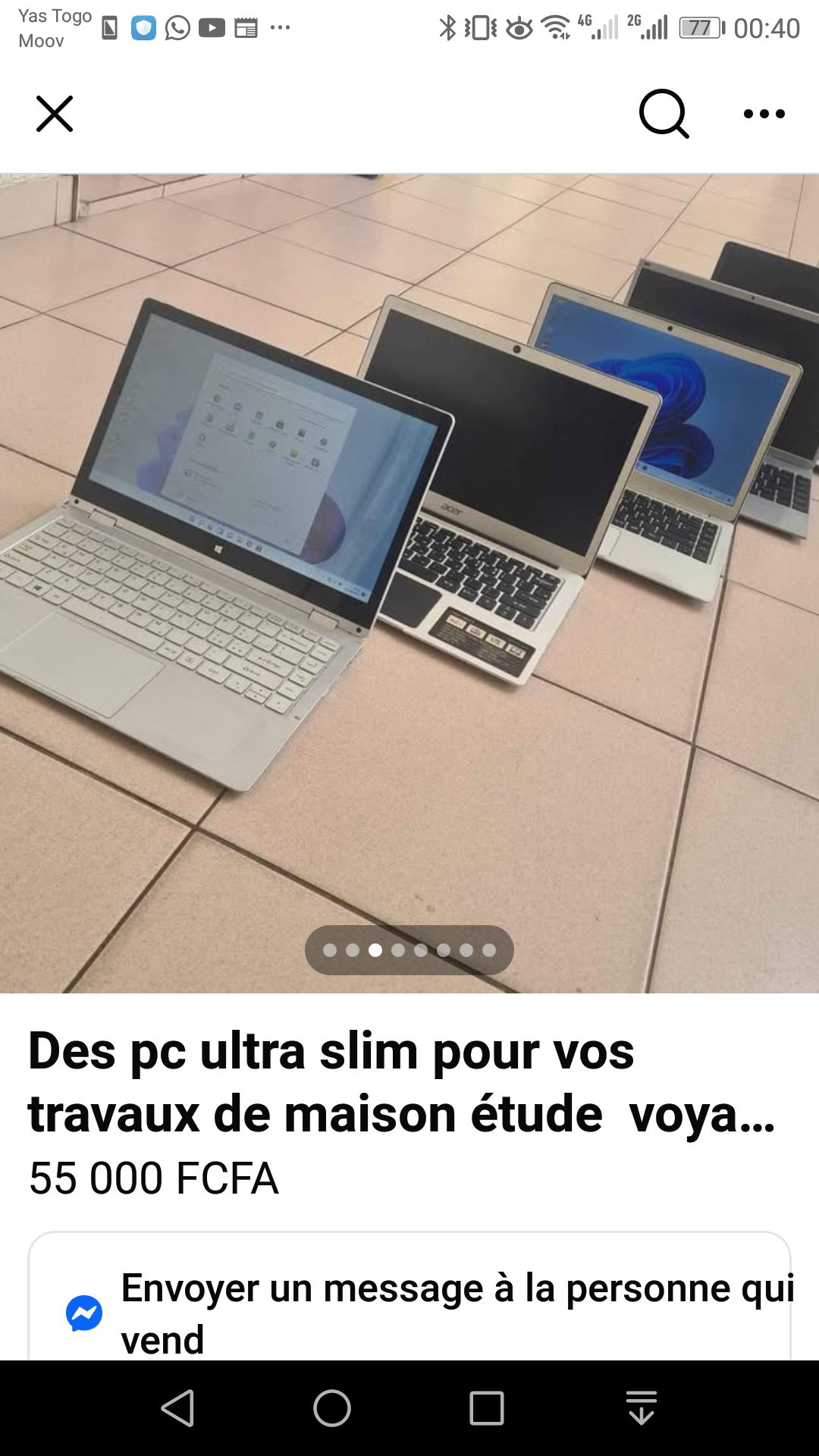 Ordinateur portatif core i3 minimum