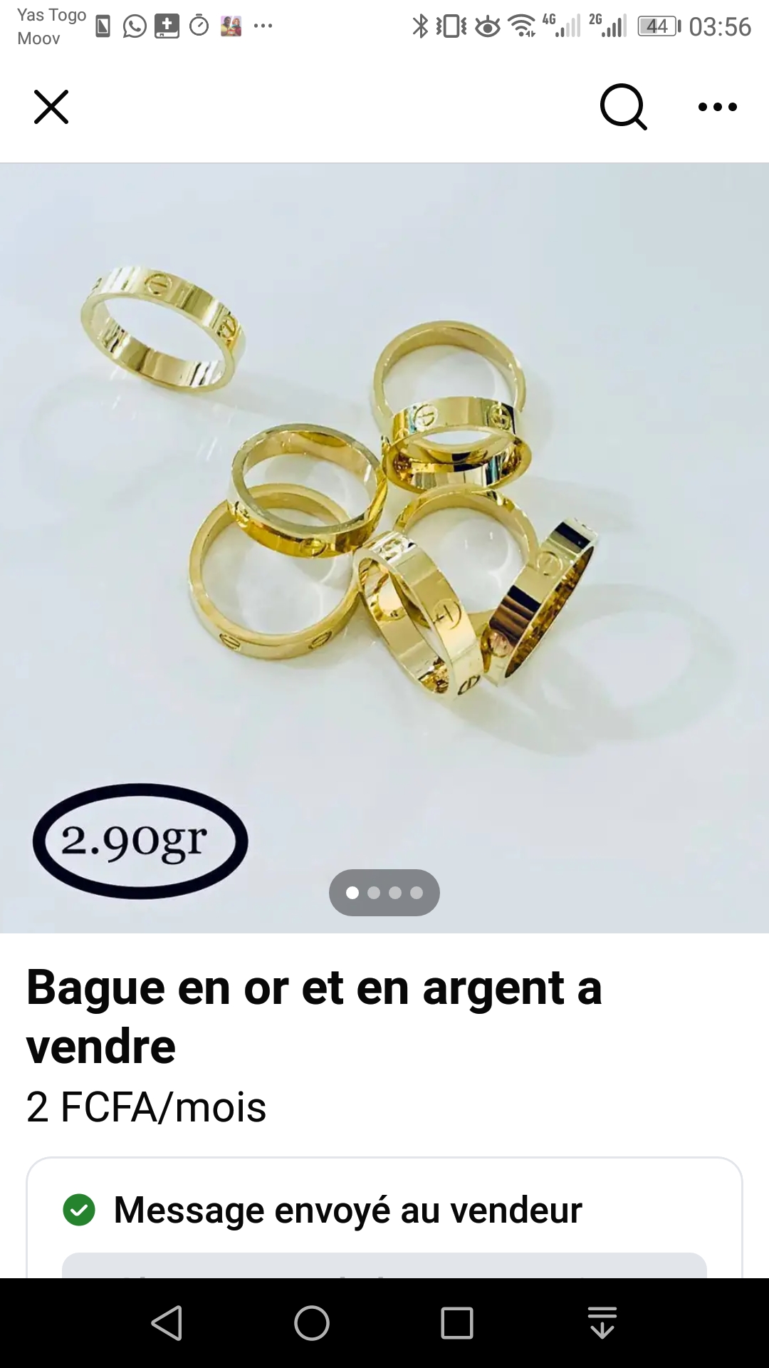 Bague de mariage et fiançailles en Or